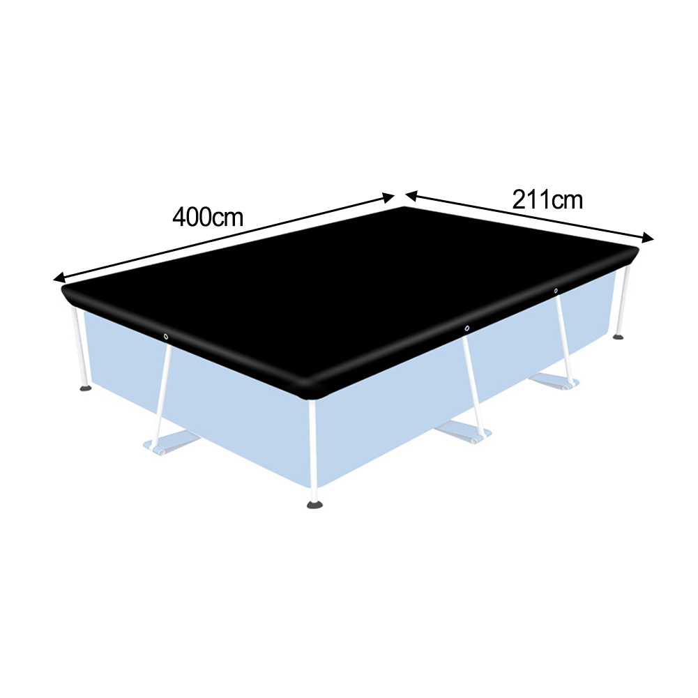 Pool Cover Waterproof - Poolabdeckung für Rahmenpools, 210D, rechteckiger Poolabdeckungsschutz,