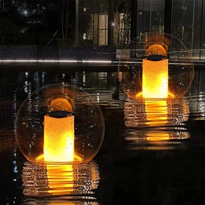 Pool Light Solar Rechargeable - Wasserdichte Solar-Aufladbare Schwimmende Poolbeleuchtung mit Licht,