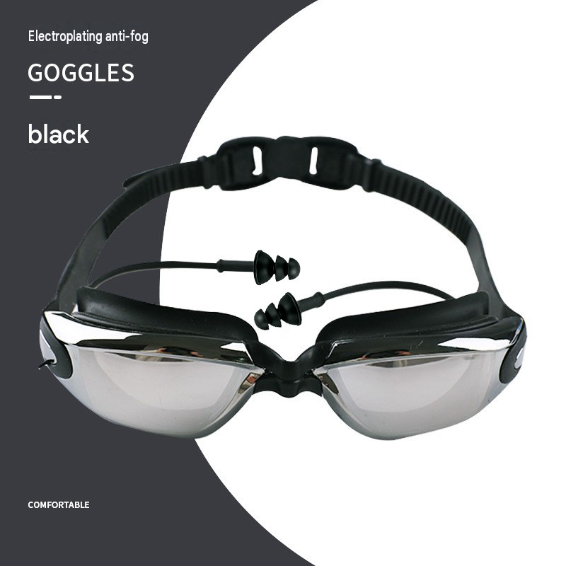 Swim Goggles Anti Fog Uv - Schwimmbrille für Erwachsene, beschlagfrei und auslaufsicher,