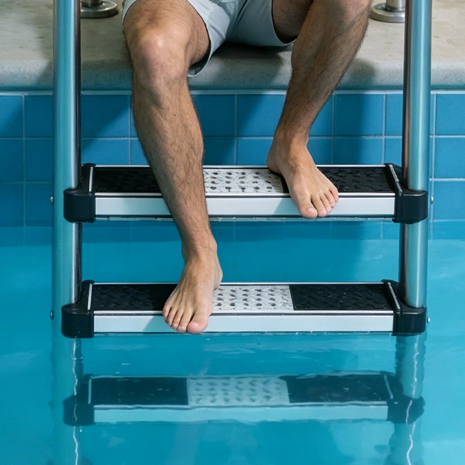 Pool Ladder Above Ground - Ersatz-Poolleiterstufen 1,9 Zoll Rutschfeste Hochbelastbare Poolleiterstufen
