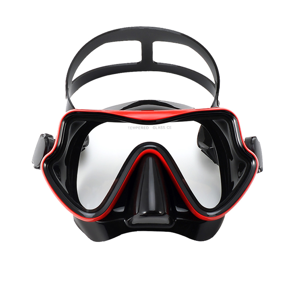 Snorkel Mask Full Face - Tauchmaske Schwimmbrille Scuba Schnorchel Silikonrock Gehärtetes
