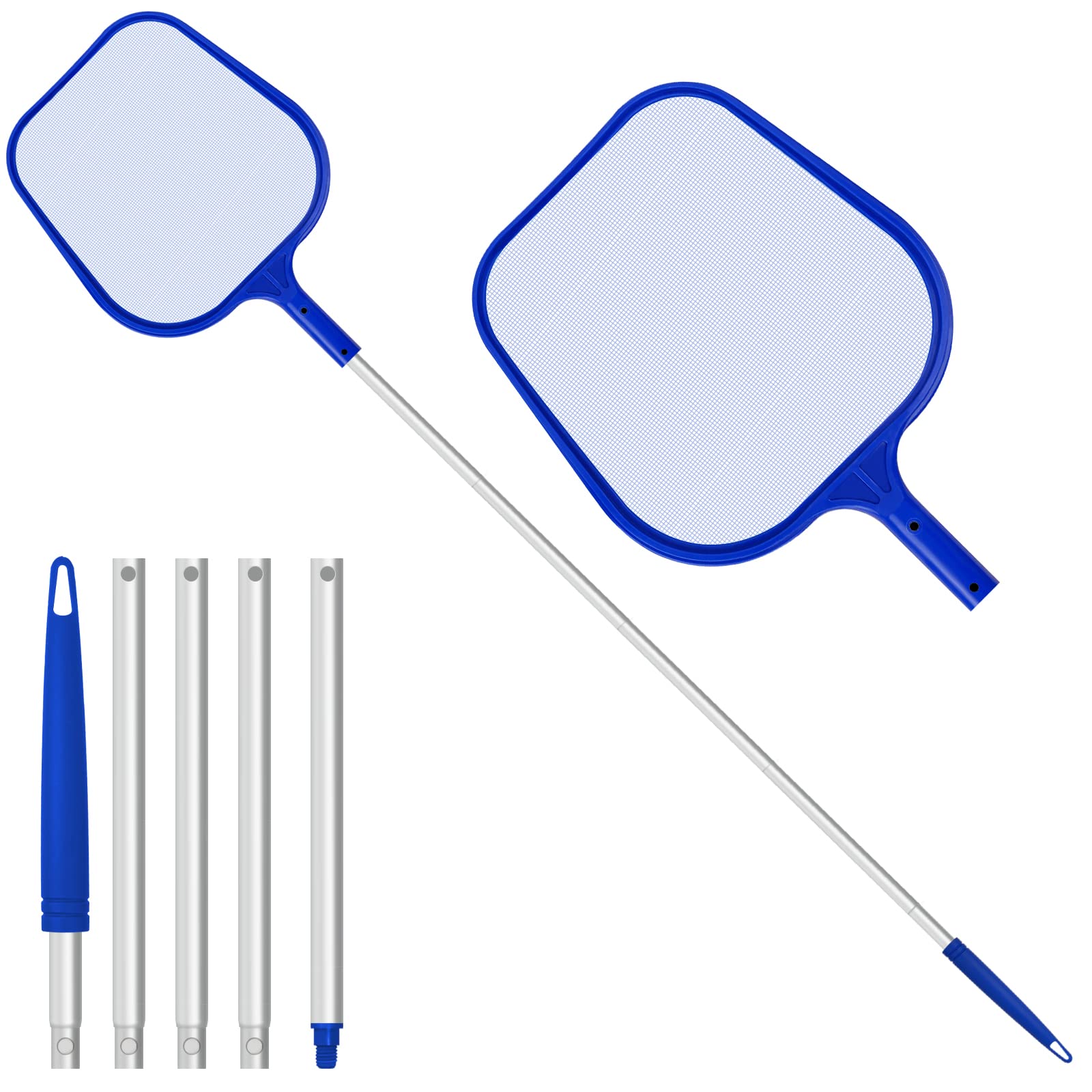 Pool Skimmer Net - Schwimmbad-Laubkeschernetz, Feinmaschiges Hochleistungs-Reinigungsnetz für Pool, Teich,