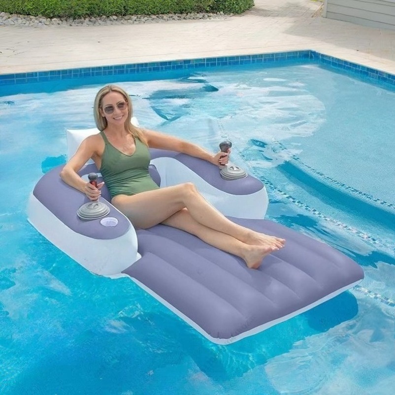 Pool Float Ring Inflatable - Neuer Aufblasbarer Wasser-Schwimmsessel mit Elektrischem Antrieb