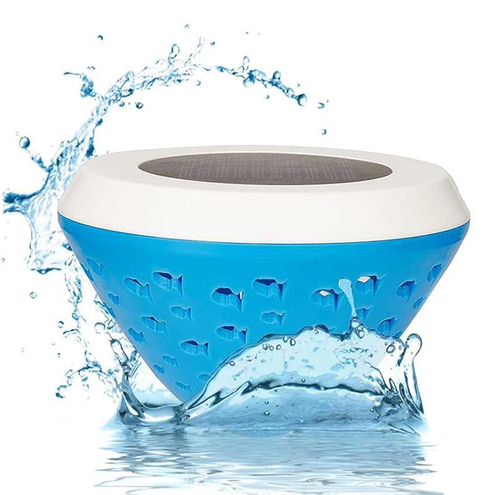 Pool Light Solar Rechargeable - USB-Aufladbare Farbwechselnde Schwimmende Poolbeleuchtung Wasserdichte LED-Solarlampe,