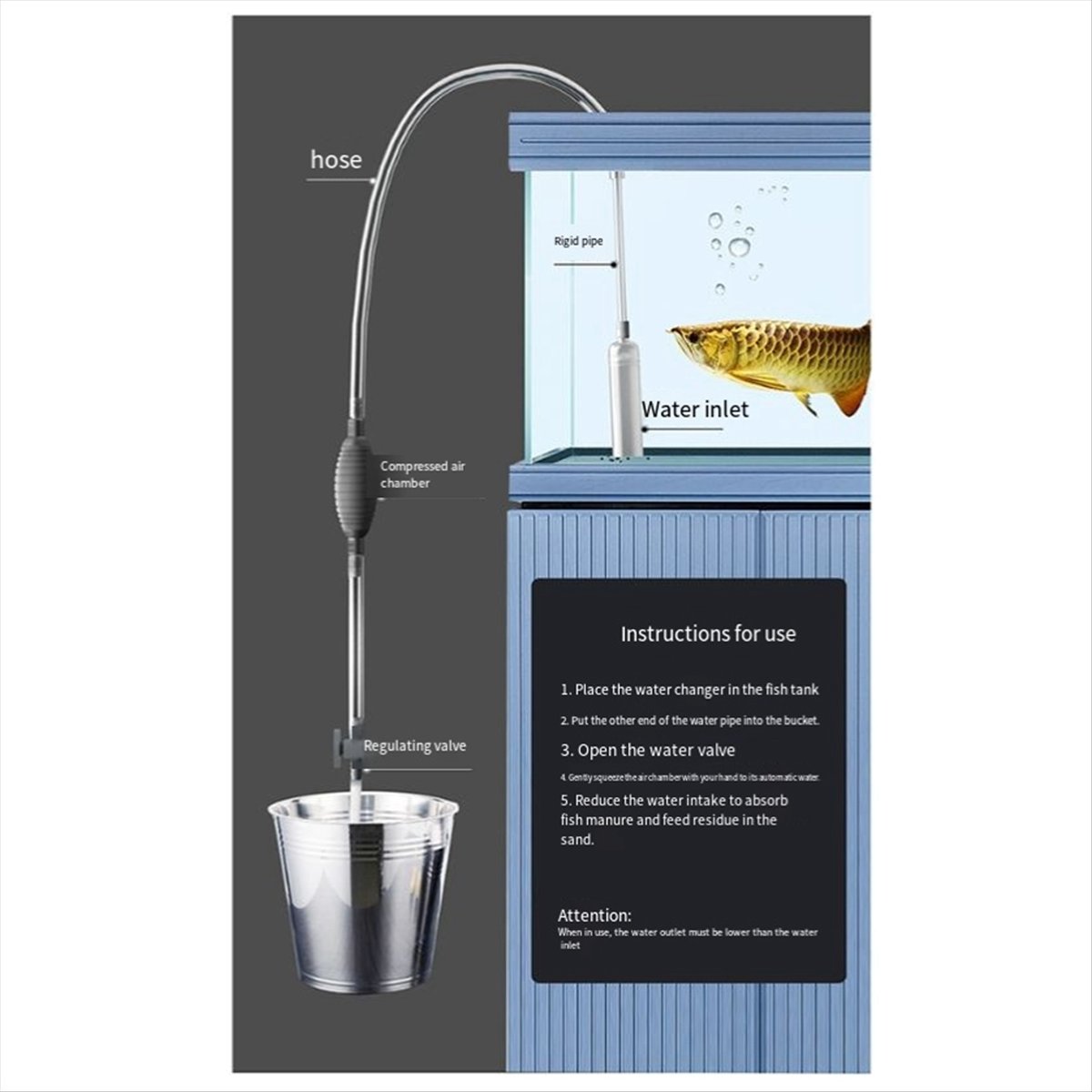 Pool Vacuum Manual - A68M Hand-Pool-Staubsauger mit Ventil, manueller Hand-SpaVac