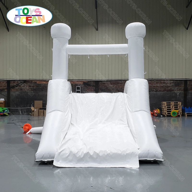 Water Slide Inflatable - Maßgefertigte Weiße Wasserrutsche für den Garten