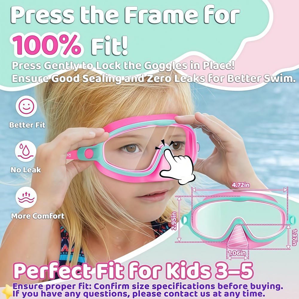 Kinder-Schwimmbrille mit Nasen – Swim Goggles Anti Fog Uv Bewertung und Preis