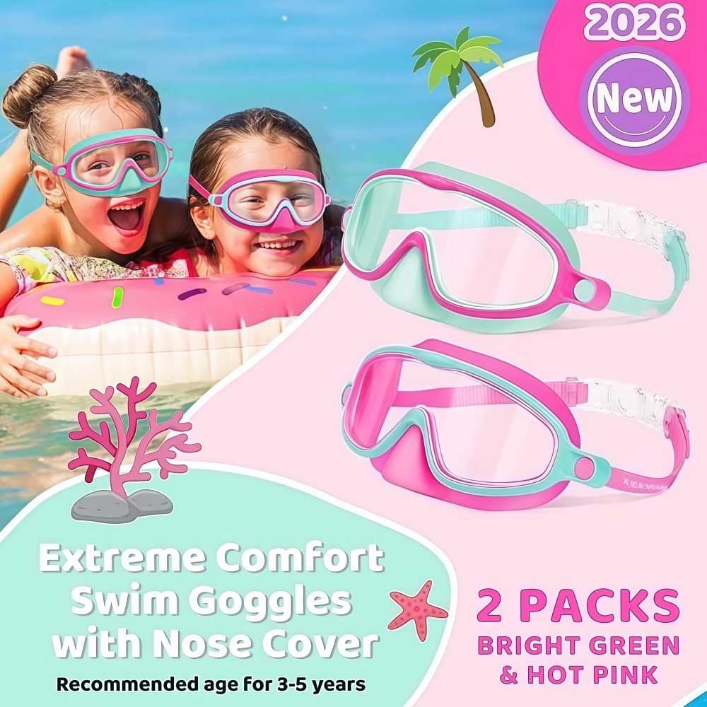 Kinder-Schwimmbrille mit Nasen – Swim Goggles Anti Fog Uv Bewertung und Preis