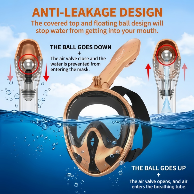 XIAOTREE Vollgesichts-Schnorch – Snorkel Mask Full Face Bewertung und Preis