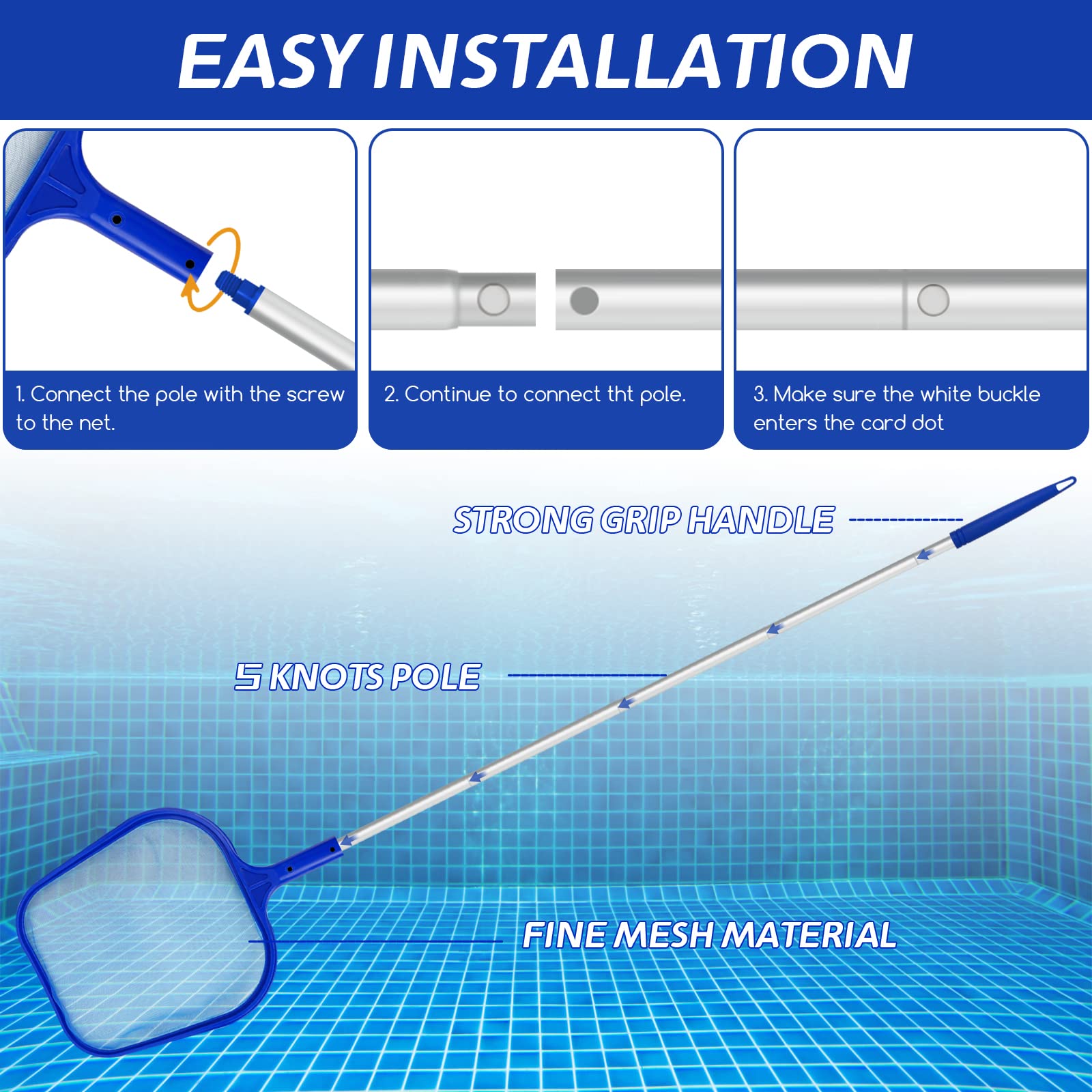 Schwimmbad-Laubkeschernetz, Fe – Pool Skimmer Net Bewertung und Preis