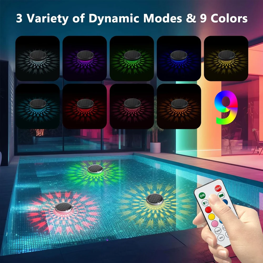 Schöne solarbetriebene wiedera – Pool Light Solar Rechargeable Bewertung und Preis
